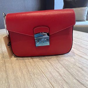 Leather cross body bag